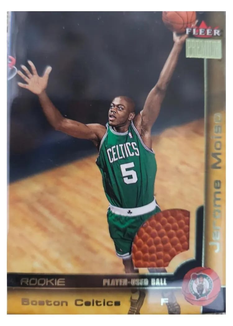 2000 Fleer Premium Jerome Moiso Player-Used Ball #225 card
