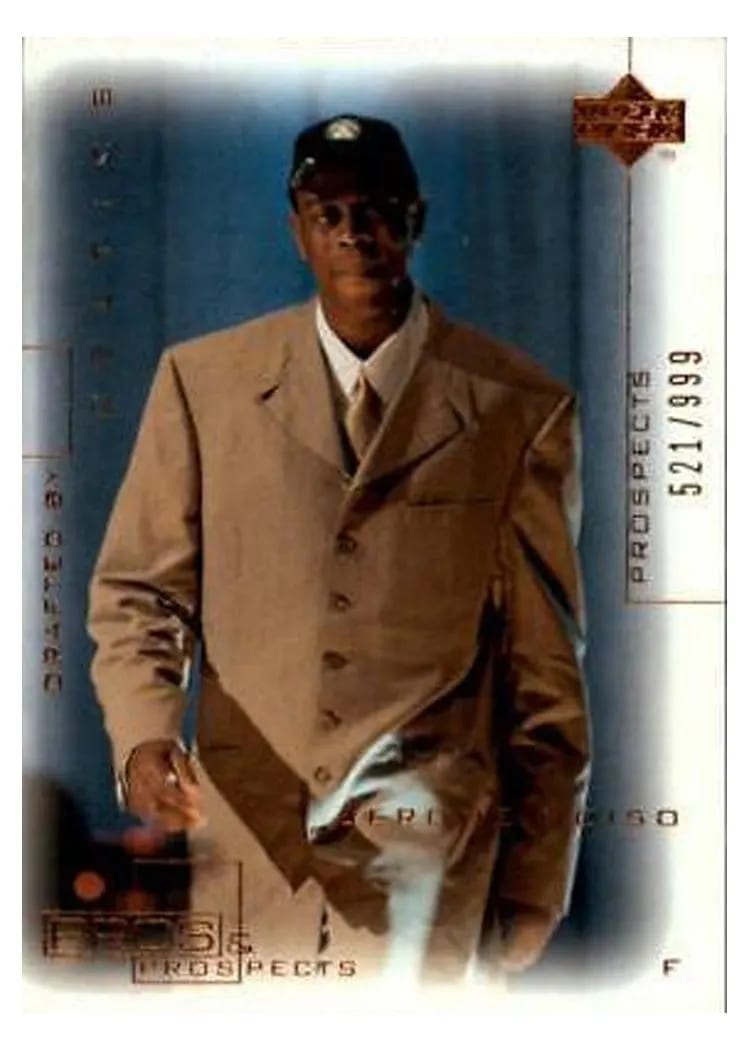 2000 Upper Deck Pros & Prospects Jerome Moiso #101 card