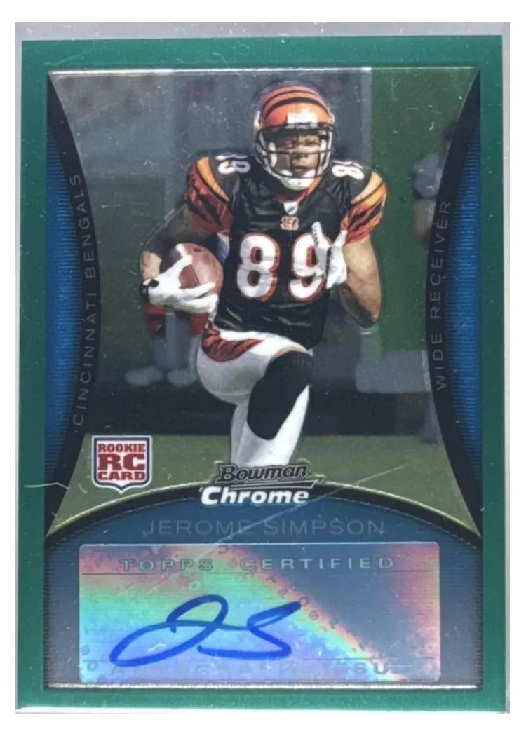 2008 Bowman Chrome Jerome Simpson #BC92 card