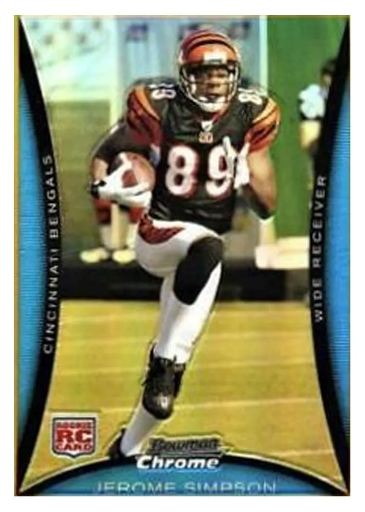 2008 Bowman Chrome Jerome Simpson #BC92 card