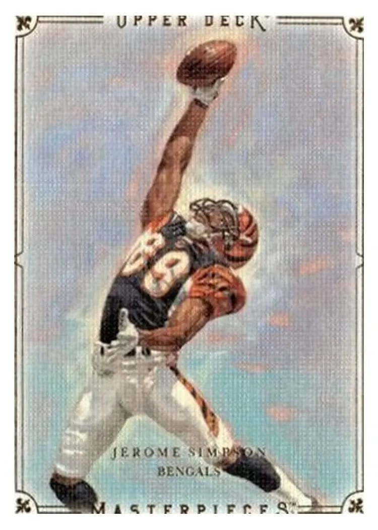 2008 Upper Deck Masterpieces Jerome Simpson #63 card