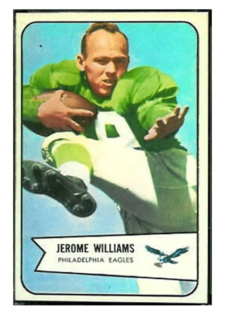 1954 Bowman Jerome Williams #104 card