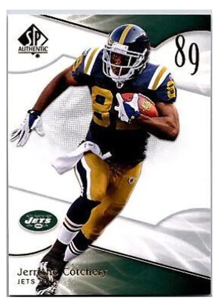 2009 SP Authentic Jerricho Cotchery #27 card