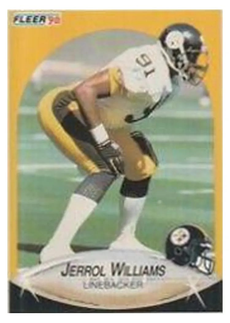 1990 Fleer Update Jerrol Williams #U-29 card