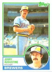 1983 Topps Base Set Jerry Augustine #424 card