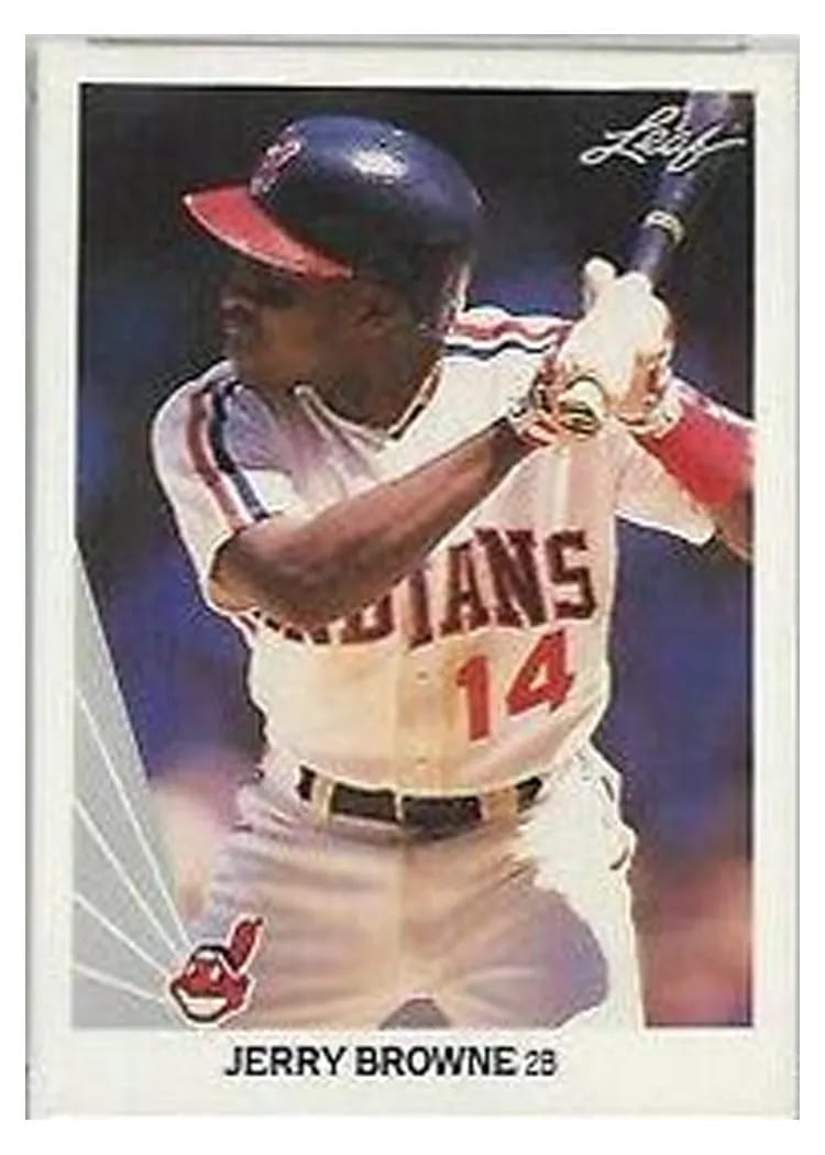 1990 Leaf Jerry Browne #48 card