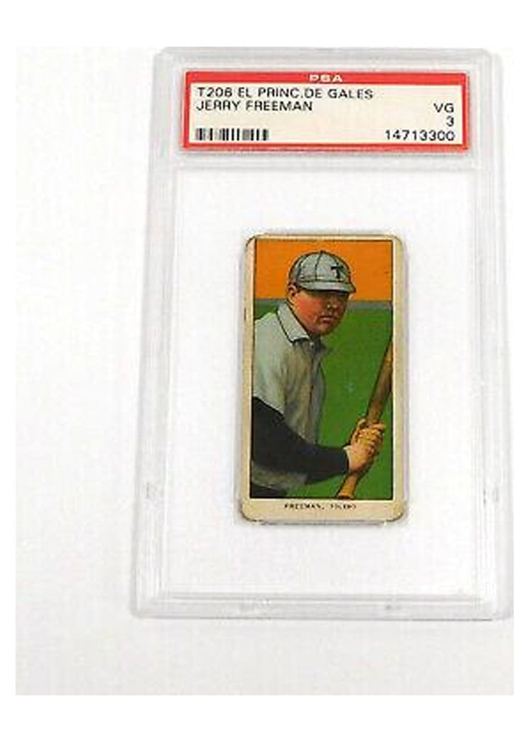 1909 T206 El Principe De Gales Jerry Freeman card