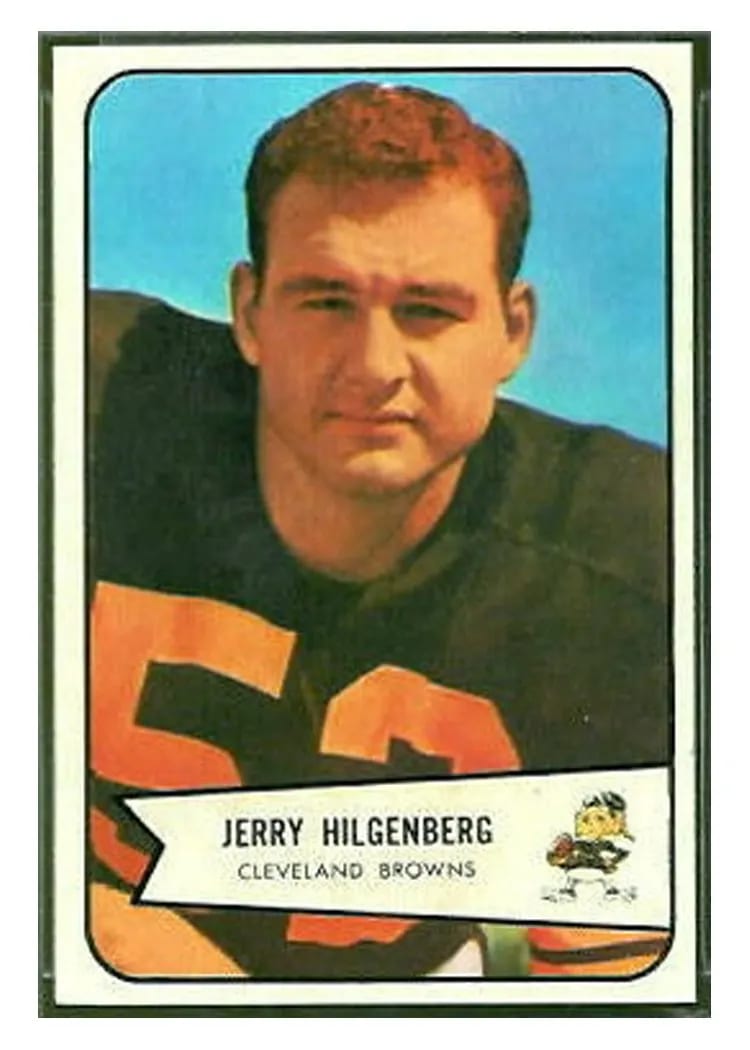 1954 Bowman Jerry Hilgenberg #95 card