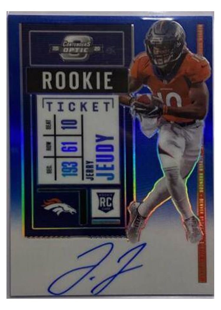 2020 Panini Contenders Optic Base Set Jerry Jeudy Autograph #106 card