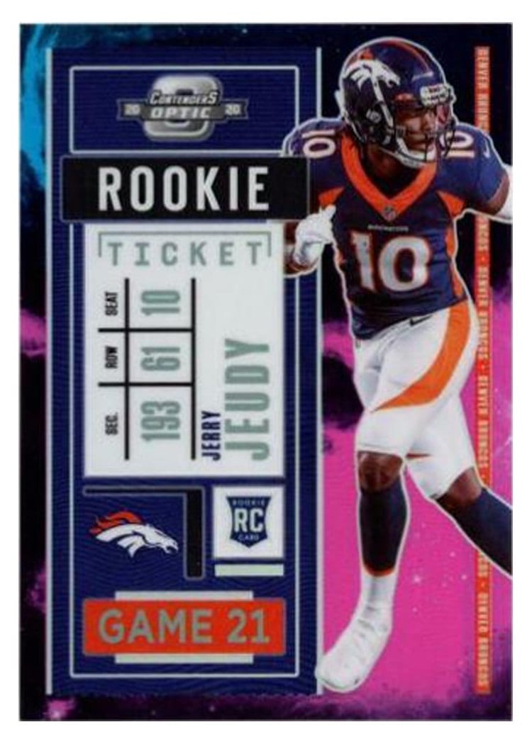 2020 Panini Contenders Optic Base Set Jerry Jeudy #80 card