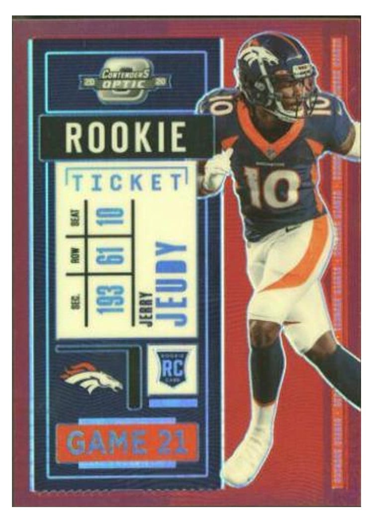 2020 Panini Contenders Optic Base Set Jerry Jeudy #80 card
