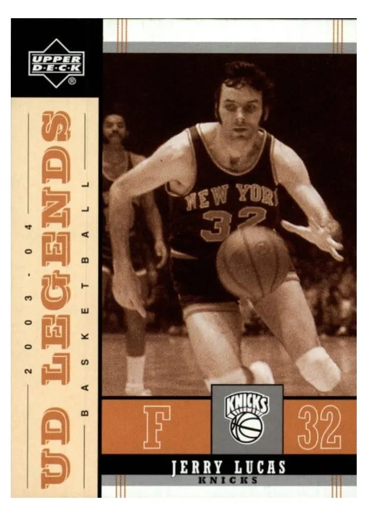 2003 Upper Deck Legends Throwback Jerry Lucas #57 card