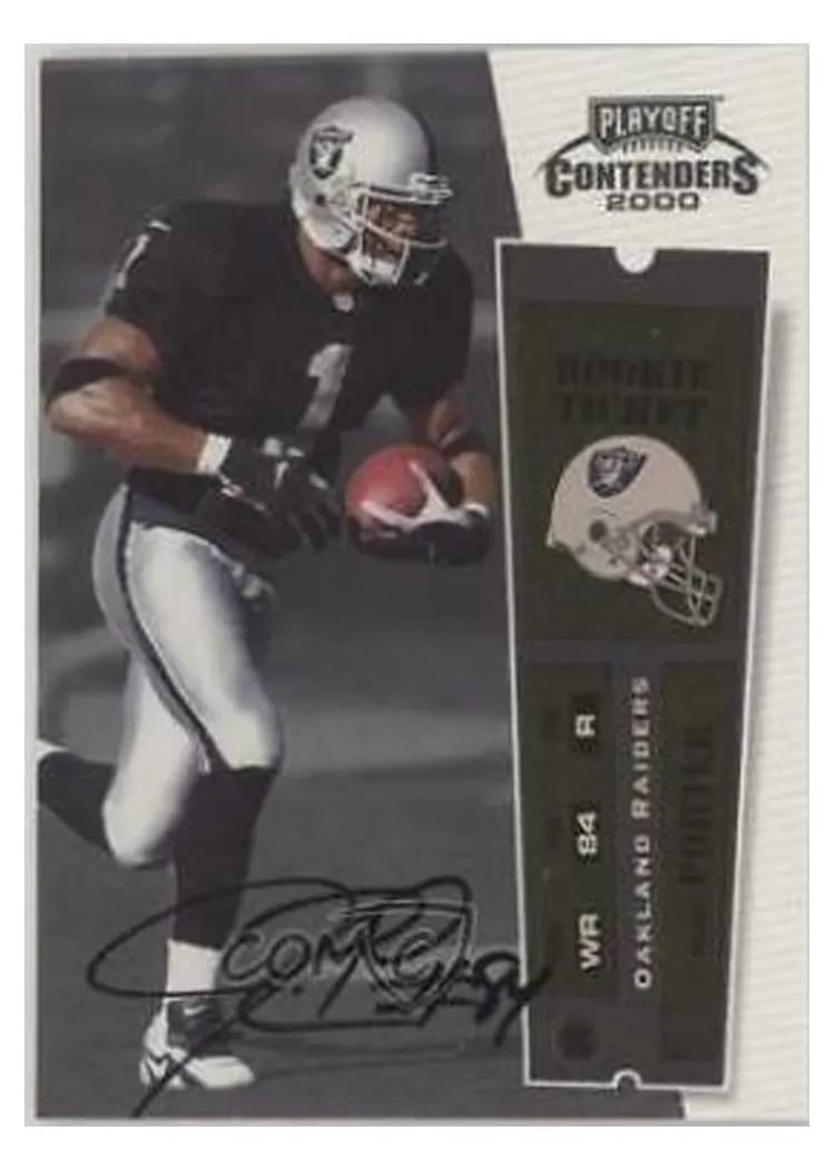 2000 Playoff Contenders Jerry Porter Autograph #120 card