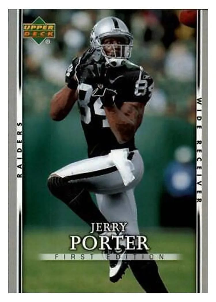 2007 Upper Deck First Edition Jerry Porter #70 card