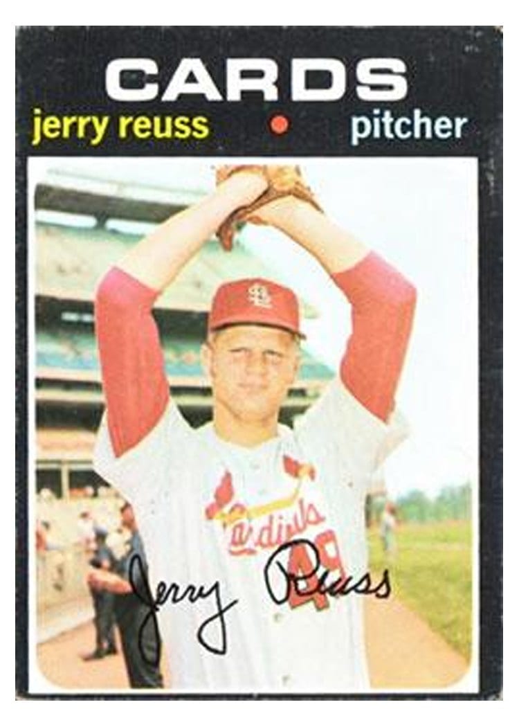 1971 Topps Jerry Reuss #158 card