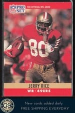 1990 Pro Set Jerry Rice #295 card