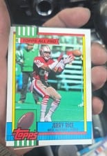1990 Topps Tiffany Jerry Rice #8 card