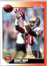 1991 Score Jerry Rice #380 card
