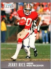 1991 Ultra Jerry Rice #254 card