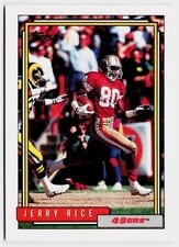 1992 Topps Jerry Rice #665 card
