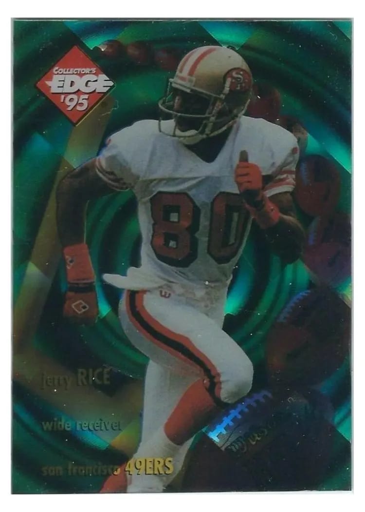 1995 Collector's Edge Edgetech Jerry Rice #22 card
