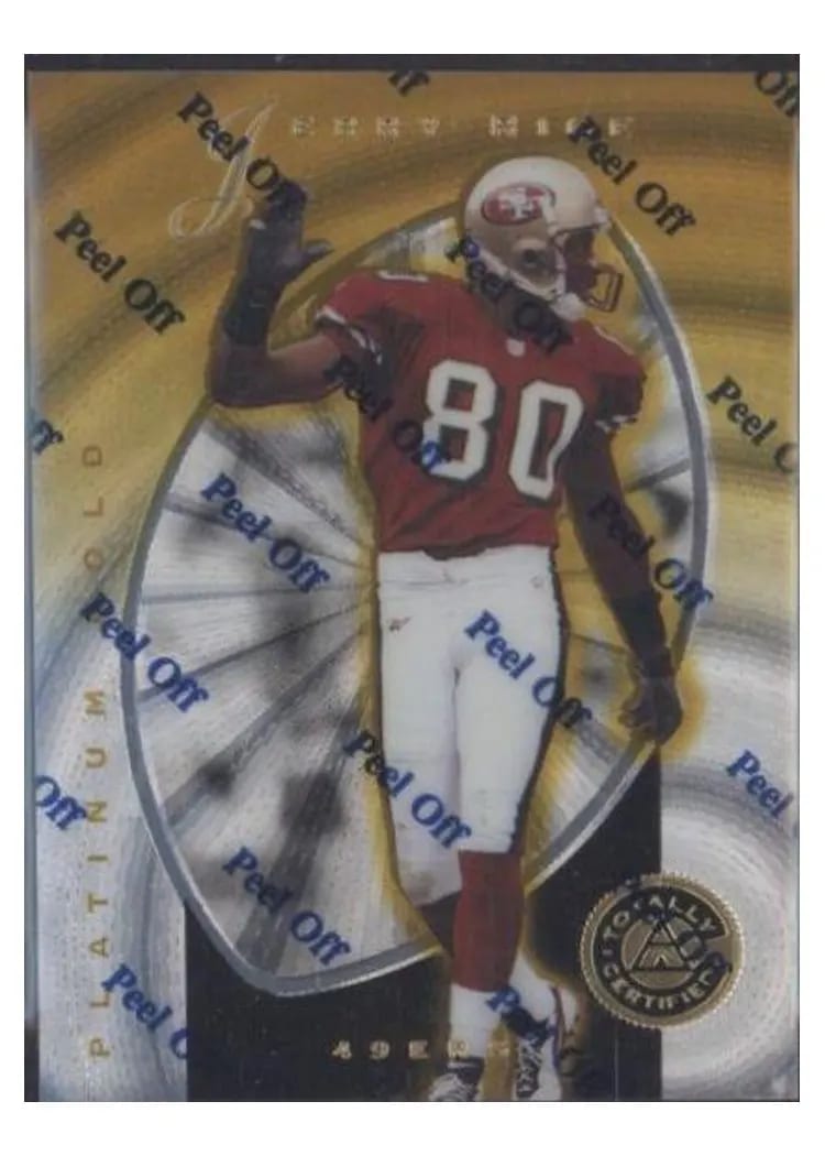 1997 Pinnacle Totally Certified Jerry Rice #9 card