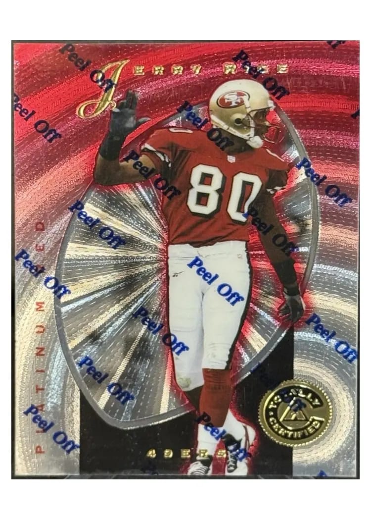 1997 Pinnacle Totally Certified Jerry Rice #9 card