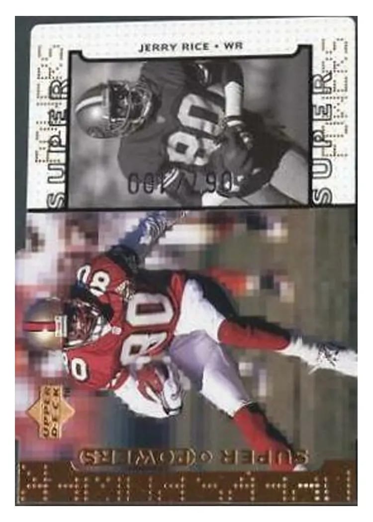 1998 Upper Deck Super Powers Jerry Rice Bronze Die Cut #S2