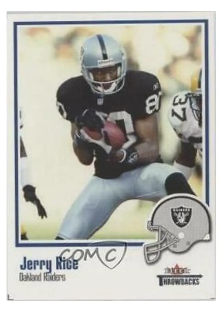 2002 Fleer Throwbacks Jerry Rice #96 card
