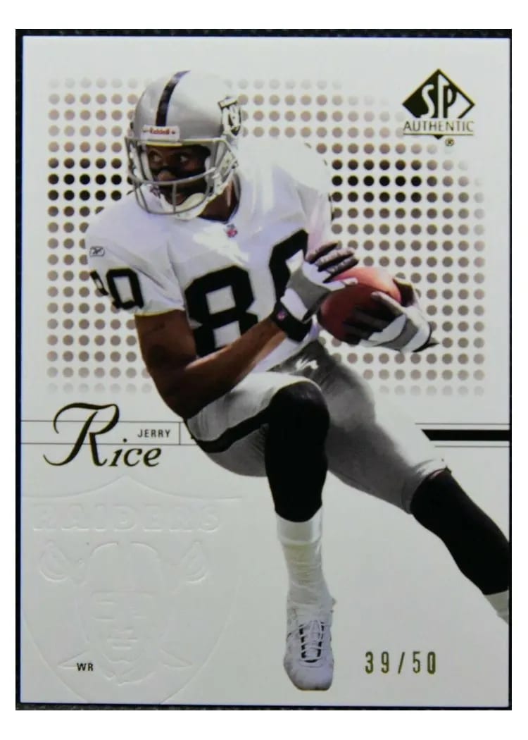 2002 SP Authentic Jerry Rice #15 card
