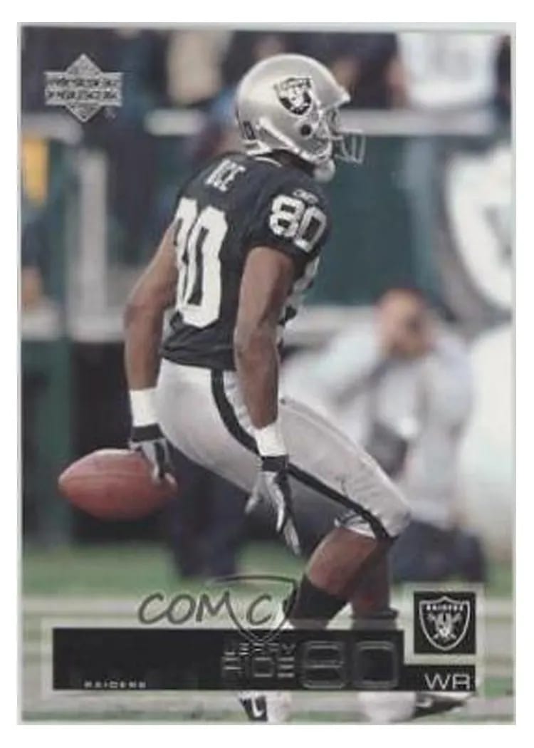 2002 Upper Deck Jerry Rice #123 card