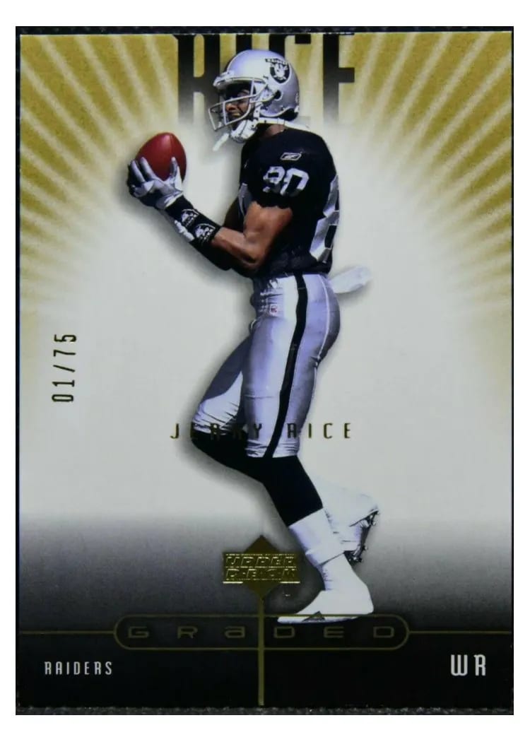 2002 Upper Deck Graded Jerry Rice #63 card