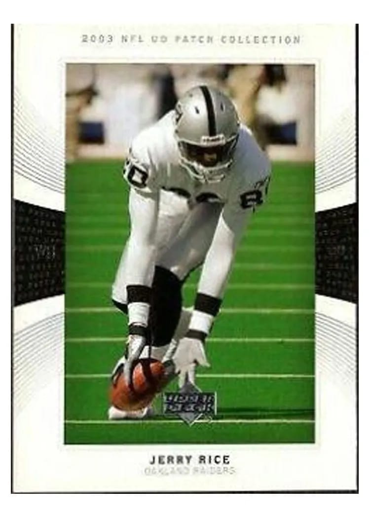 2003 Upper Deck Patch Collection Jerry Rice #80 card