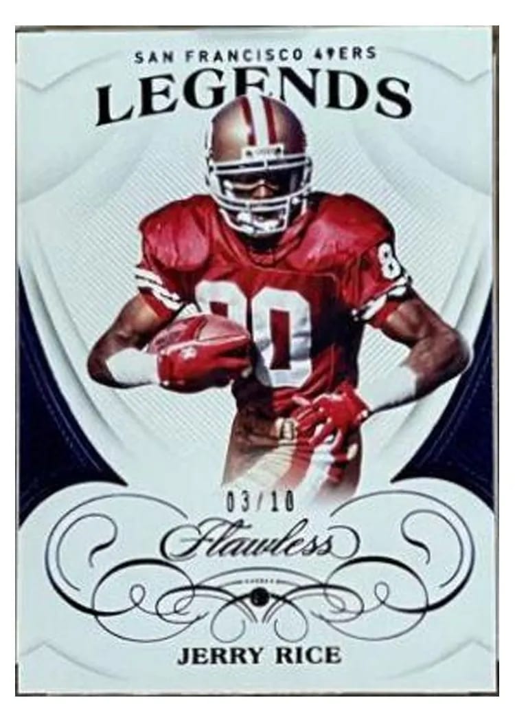2019 Panini Flawless Base Ruby Jerry Rice #100 card
