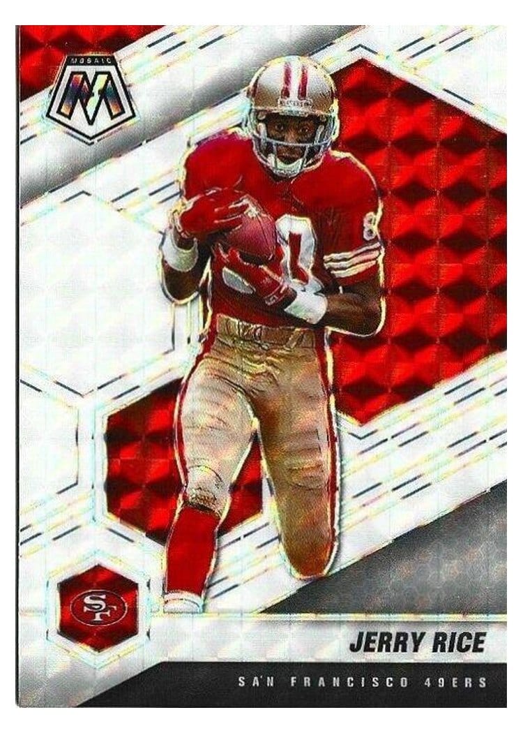 2021 Panini Mosaic Base Set Jerry Rice #175 card
