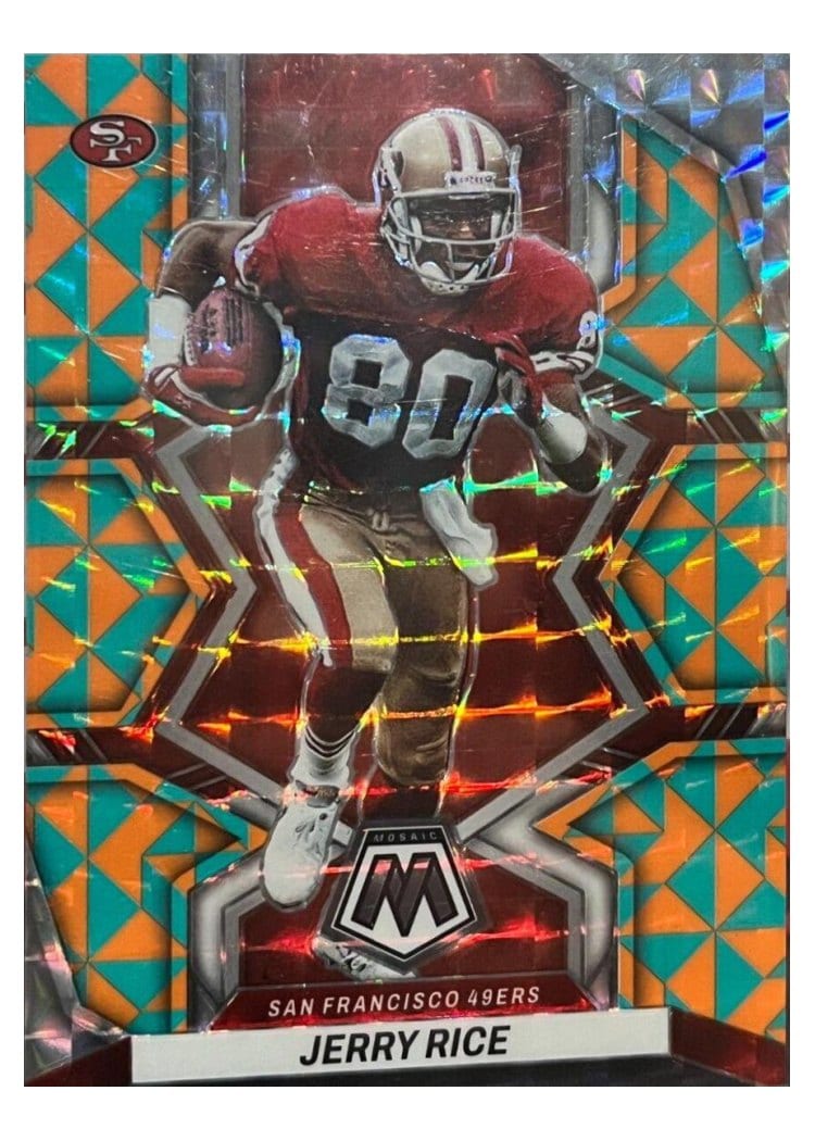 2022 Panini Mosaic Base Set Jerry Rice Tessellation #181 card