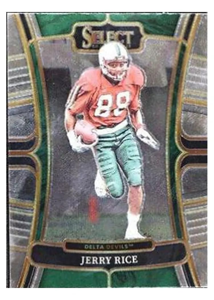 2023 Panini Select Draft Picks Base Set Jerry Rice Zebra #94 card