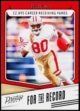 2024 Panini Prestige For the Record Jerry Rice #FR-JR card