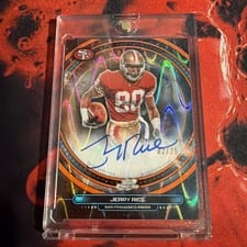 2025 Topps Cosmic Chrome Equinox Autographs Jerry Rice #EQA-JR