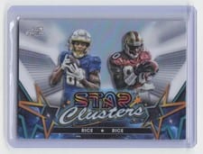 2024 Topps Chrome Cosmic Star Clusters Jerry Rice / Brenden Rice #SCL-10 card
