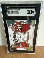 2024 Panini Luminance Reflected Materials Jerry Rice / Deebo Samuel #RM-SF card