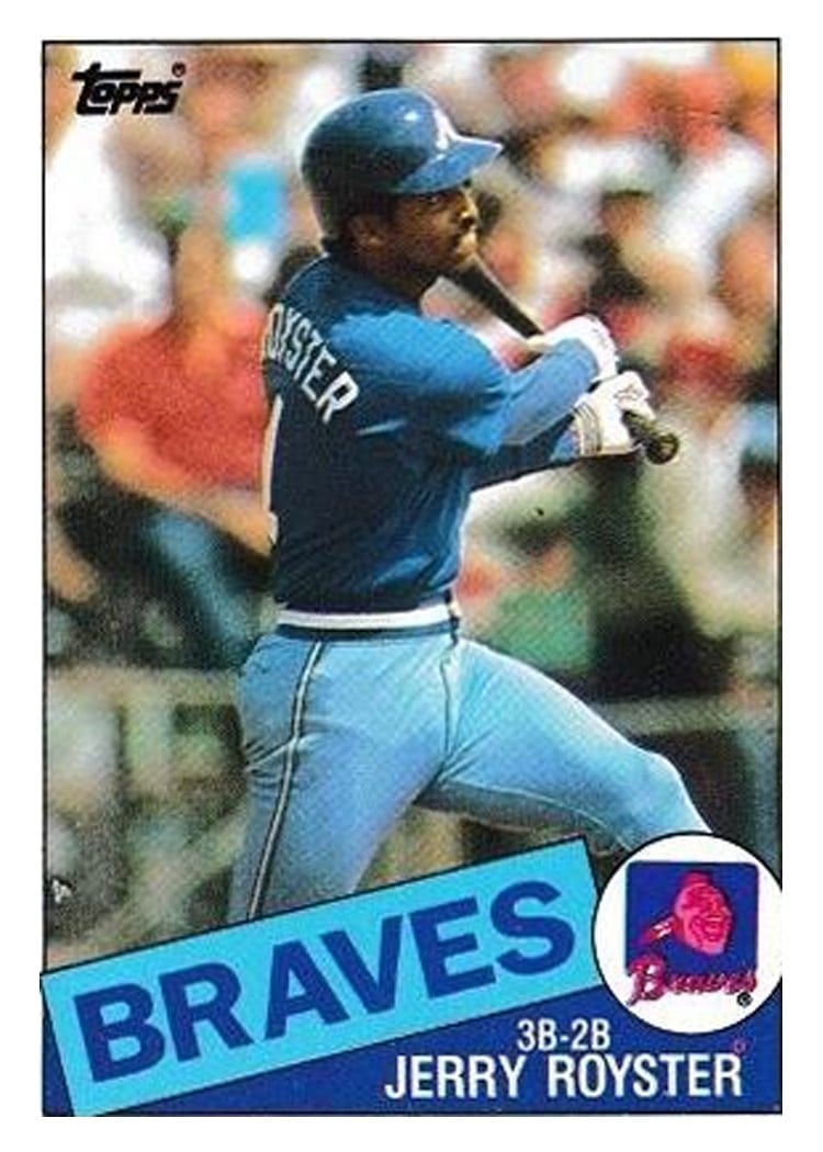 1985 Topps Jerry Royster #776 card