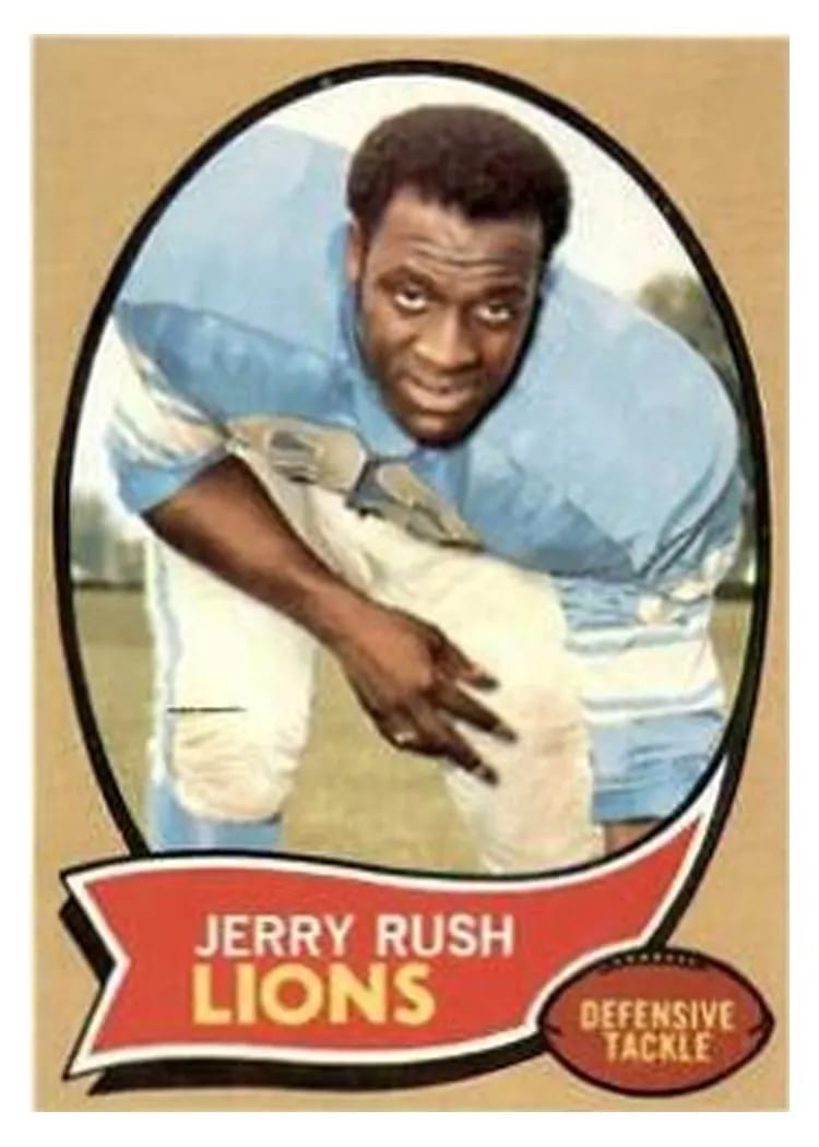 1970 Topps Jerry Rush #32 card