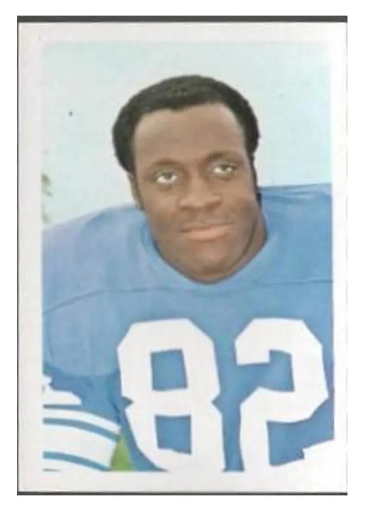 1972 NFLPA Wonderful World Stamps Jerry Rush #133 card