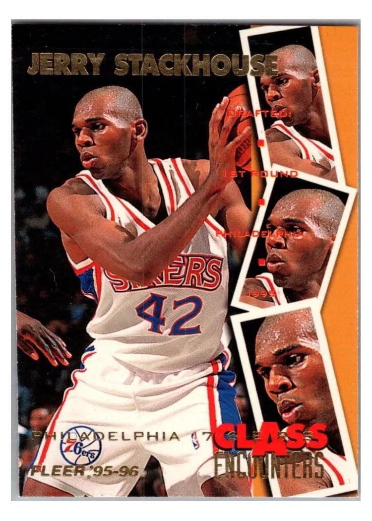 1995 Fleer Class Encounters Jerry Stackhouse #33 card