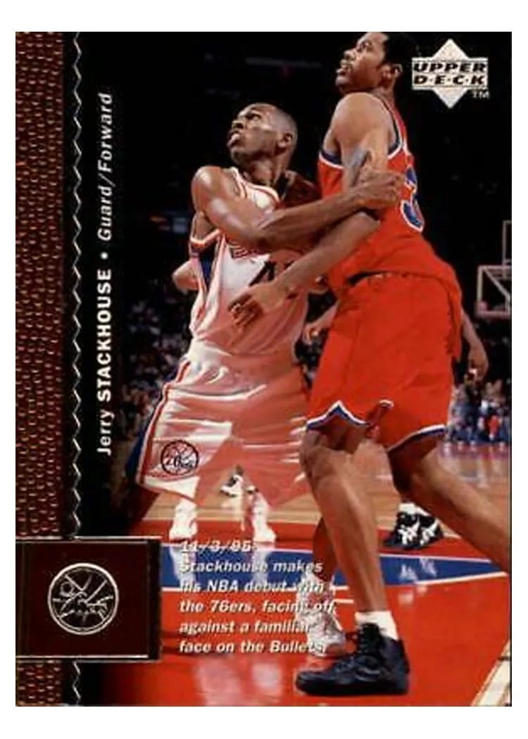 1996 Upper Deck Jerry Stackhouse #92 card