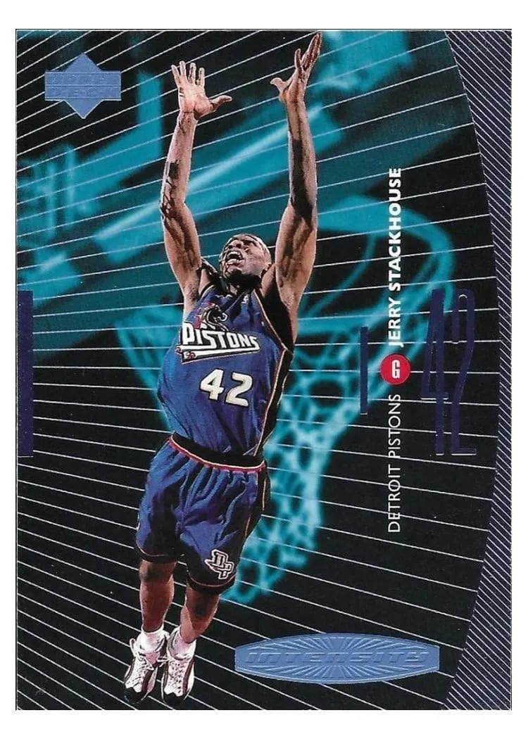 1998 Upper Deck Intensity Jerry Stackhouse #I18 card