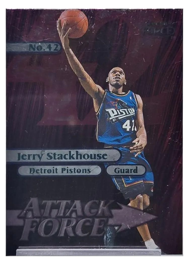 1999 Fleer Force Attack Force Jerry Stackhouse #16A card