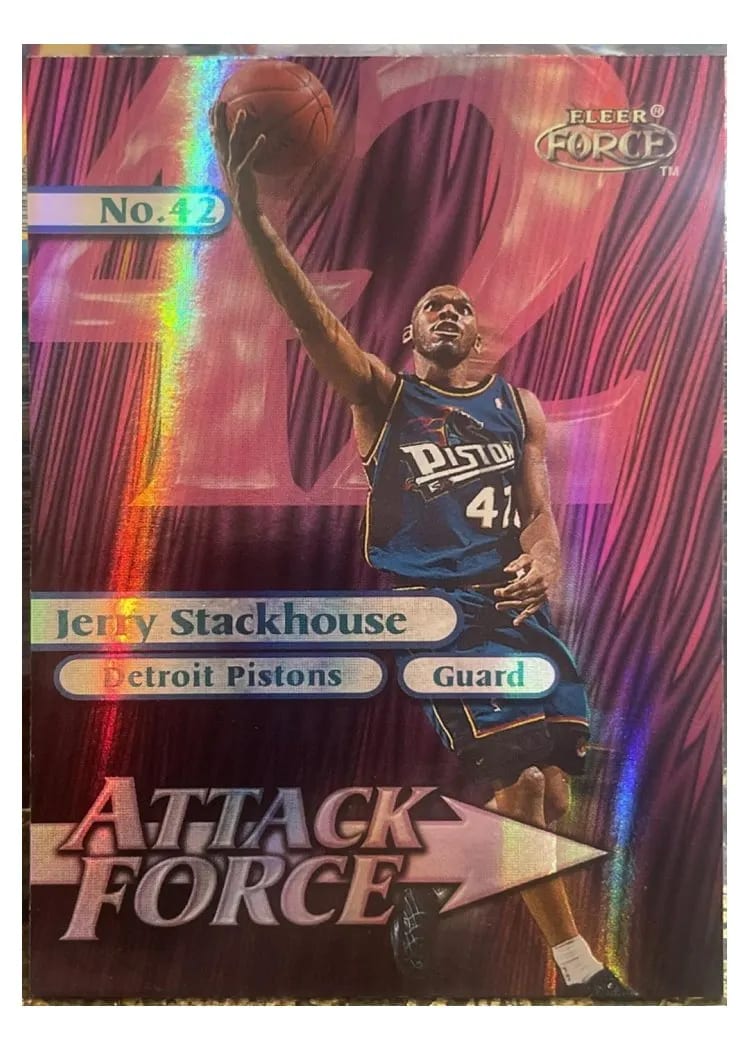 1999 Fleer Force Attack Force Jerry Stackhouse Forcefield #16A card
