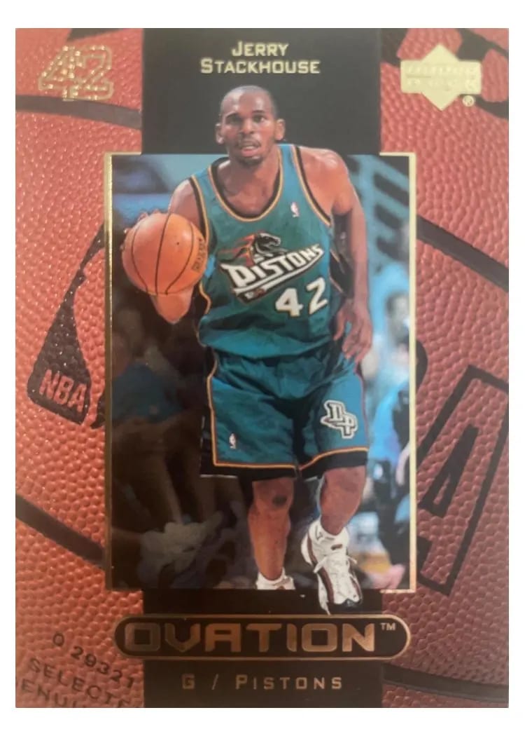 1999 Upper Deck Ovation Jerry Stackhouse #16 card